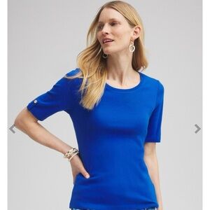 New w/o tags Elbow sleeve cotton Tee